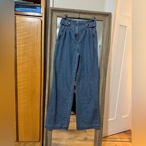 Sézane chambray trousers